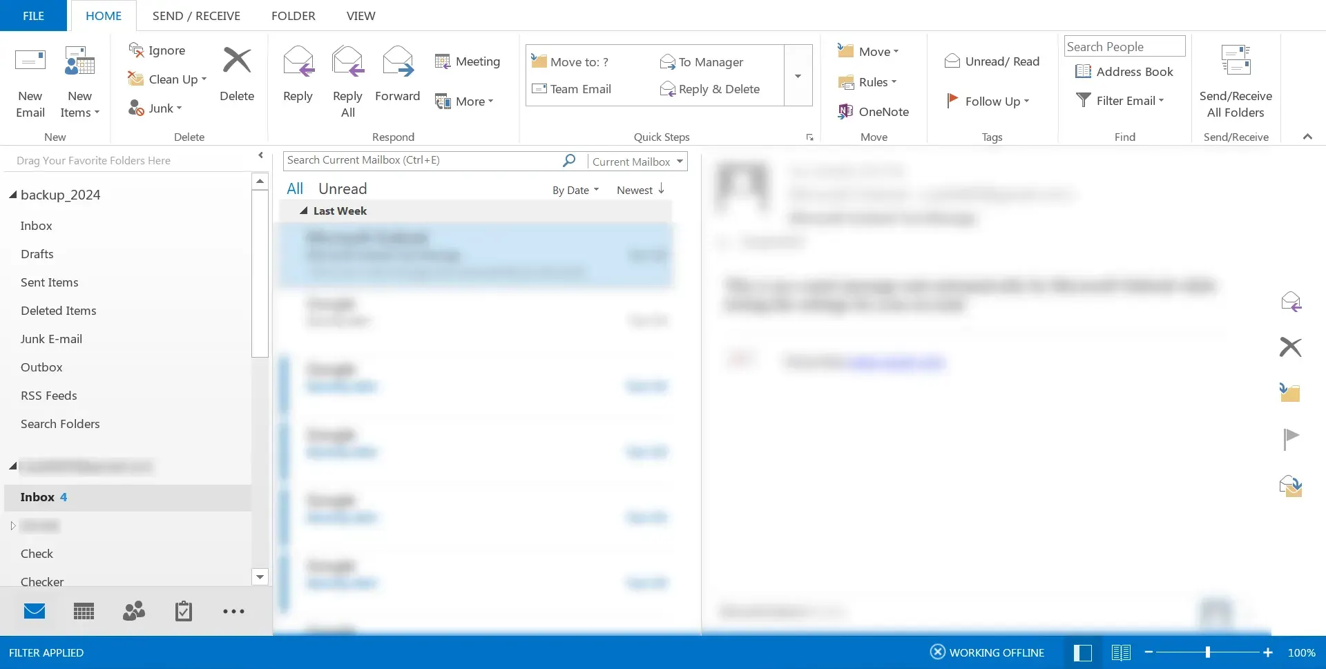 Opening Outlook for OST conversion